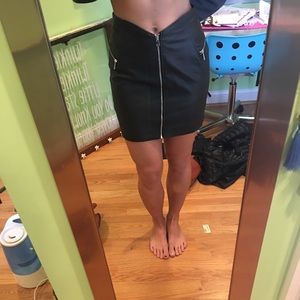 Top shop faux leather skirt